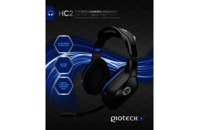 Gioteck HC2 Wired Stereo Gaming Headset for PS4.